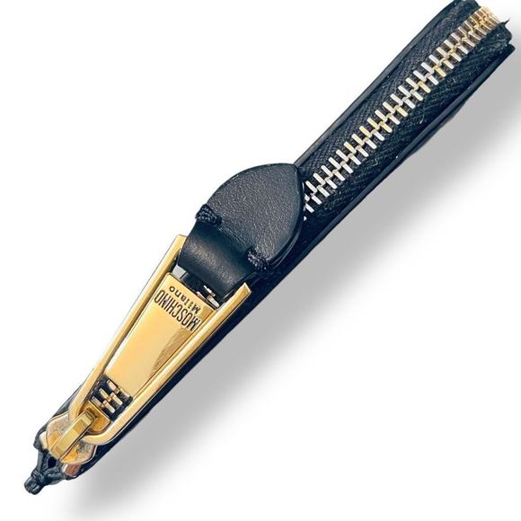 Moschino Logo Print half zip wallet - Picture 4 of 11